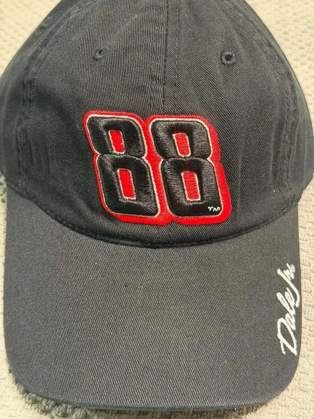 Dale Earnhardt Jr Hat Cap Men's Black Strapback #88 Nascar Racing